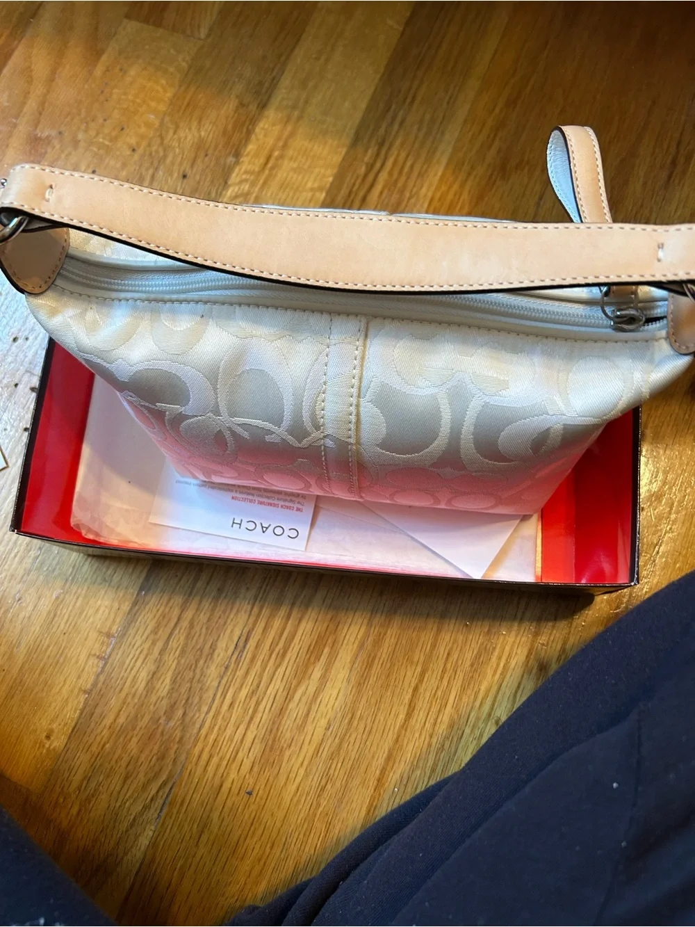 COACH Signature Mini SoHo hobo shoulder bag